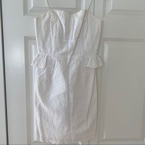 Lily Pulitzer White Eyelet Strapless Dress